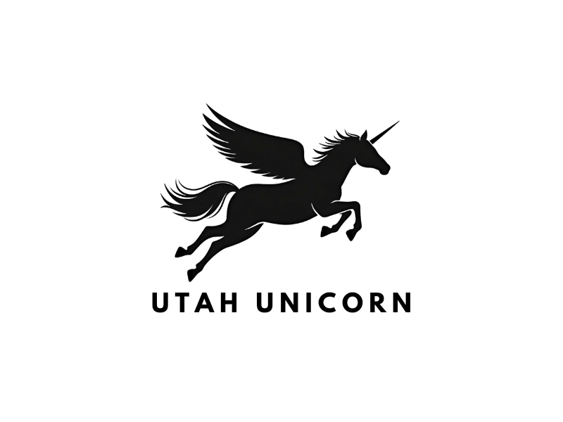 Utah Unicorn logo design by iffikhan