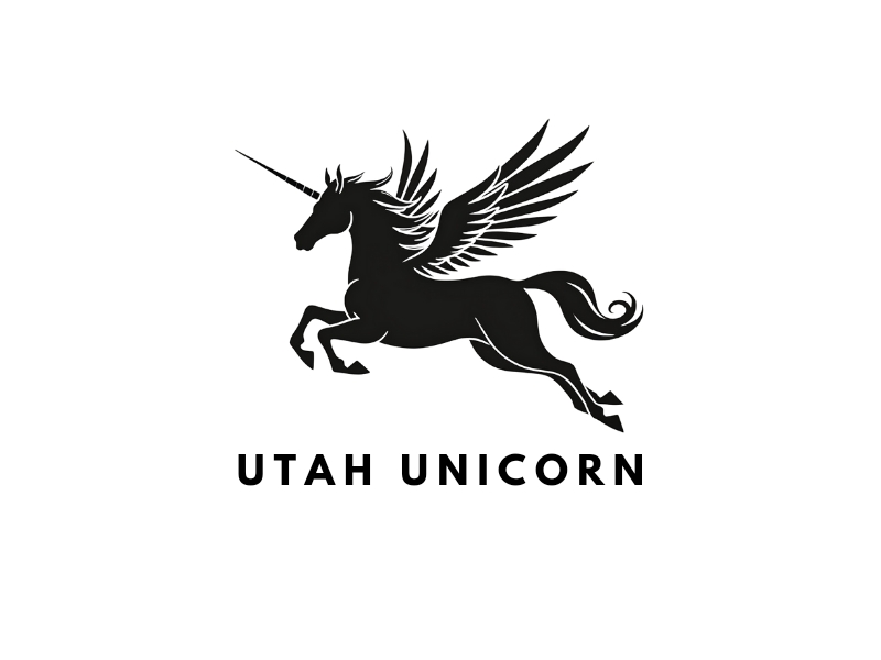 Utah Unicorn logo design by iffikhan