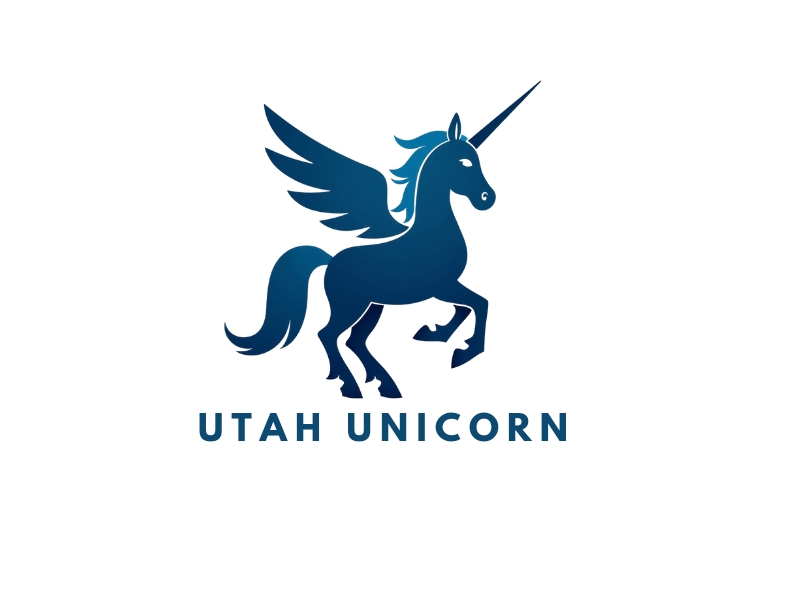 Utah Unicorn logo design by iffikhan