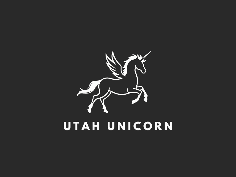 Utah Unicorn logo design by iffikhan