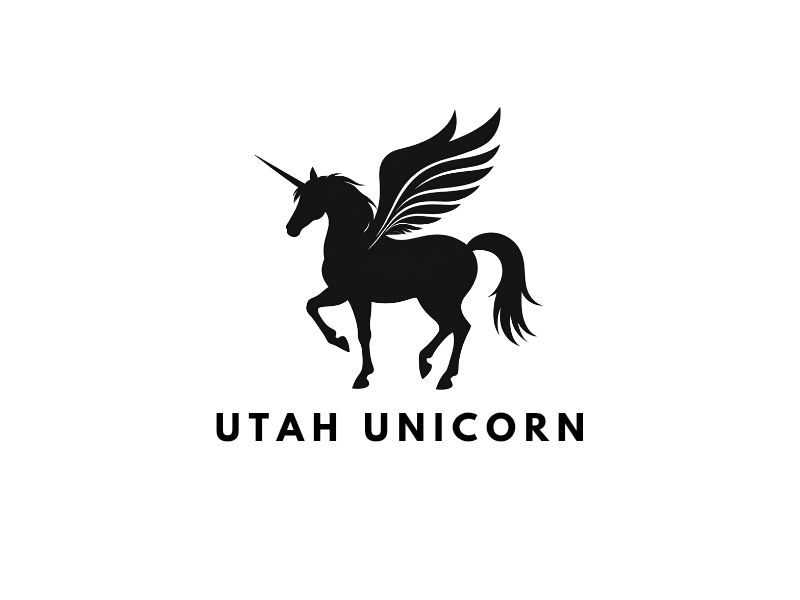 Utah Unicorn logo design by iffikhan