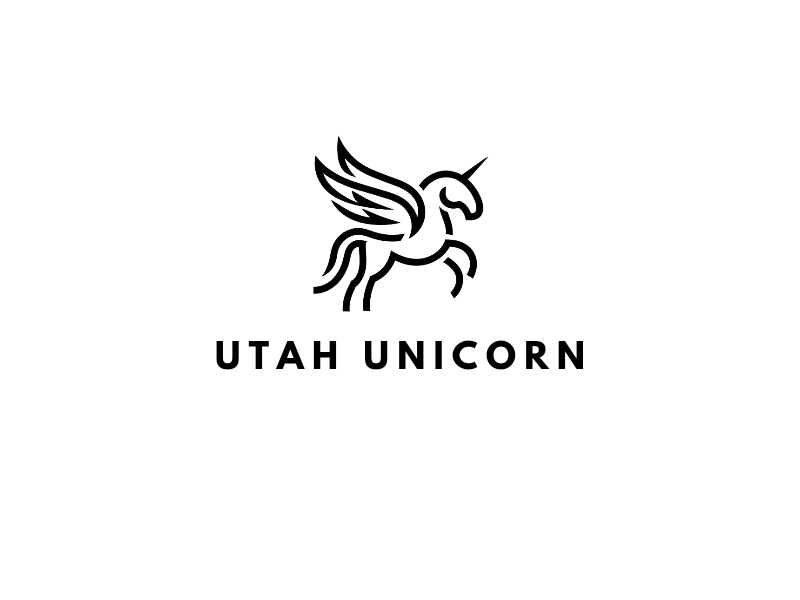 Utah Unicorn logo design by iffikhan