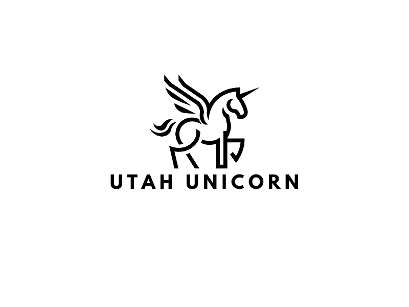 Utah Unicorn logo design by iffikhan