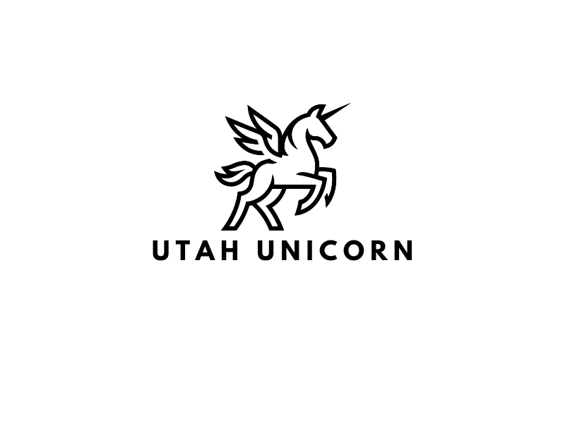 Utah Unicorn logo design by iffikhan