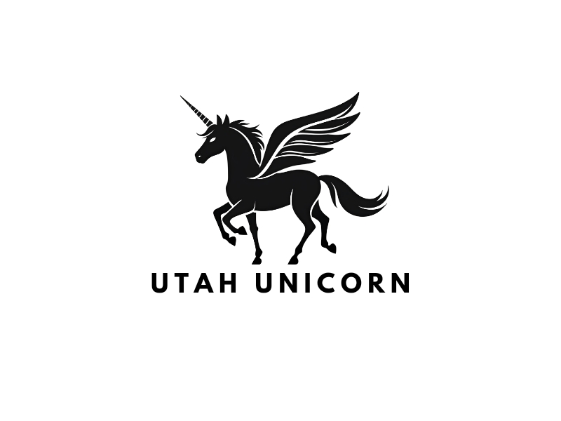 Utah Unicorn logo design by iffikhan