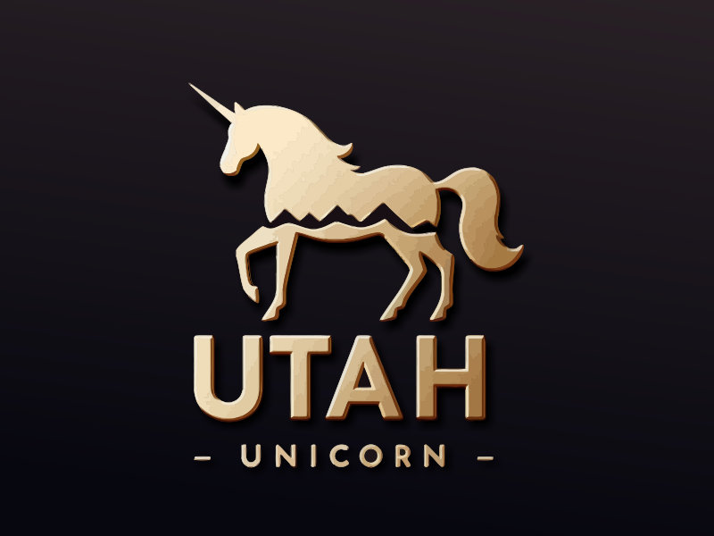 Utah Unicorn logo design by mjmdesigns