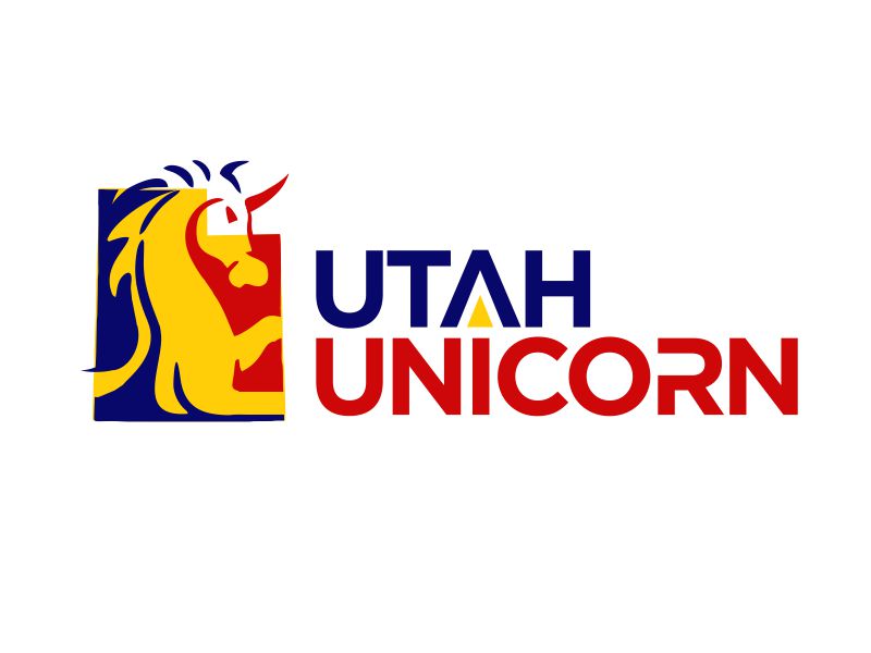 Utah Unicorn logo design by M J