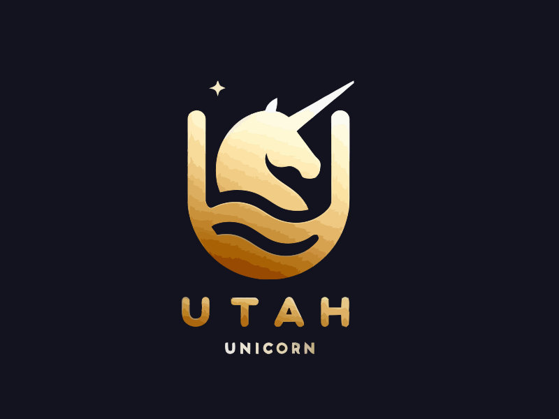 Utah Unicorn logo design by mjmdesigns