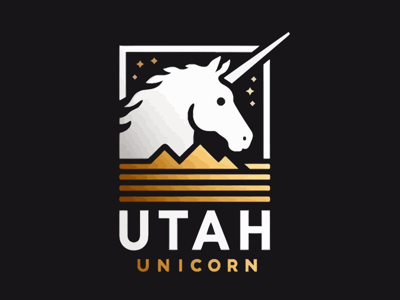 Utah Unicorn logo design by mjmdesigns