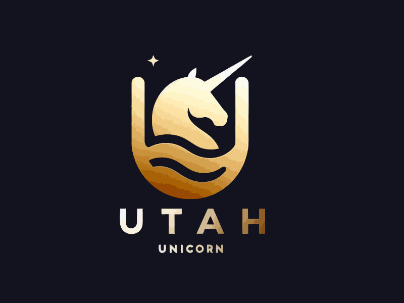 Utah Unicorn logo design by mjmdesigns