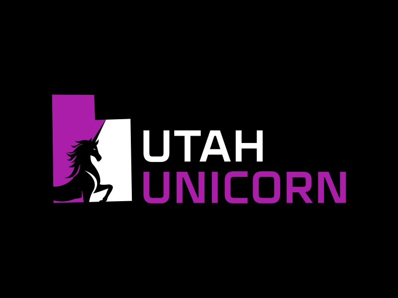 Utah Unicorn logo design by luckyprasetyo