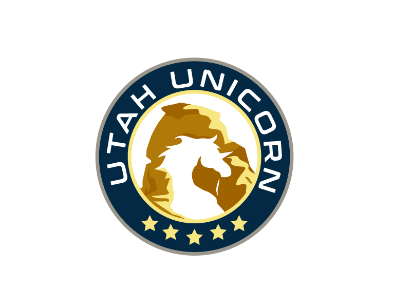 Utah Unicorn logo design by mawanmalvin