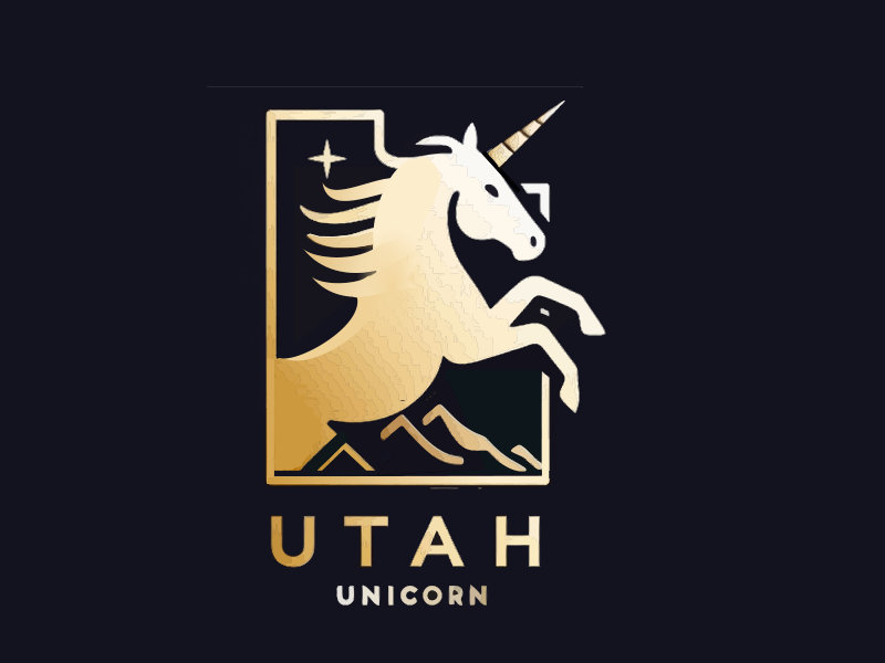 Utah Unicorn logo design by mjmdesigns