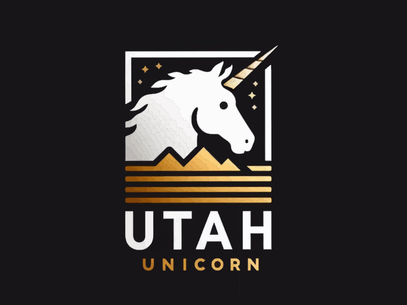 Utah Unicorn logo design by mjmdesigns