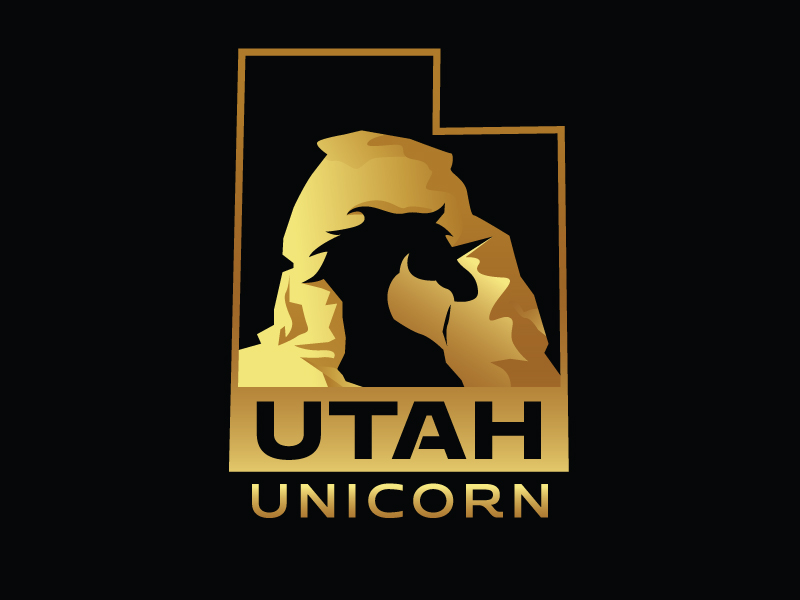 Utah Unicorn logo design by mawanmalvin