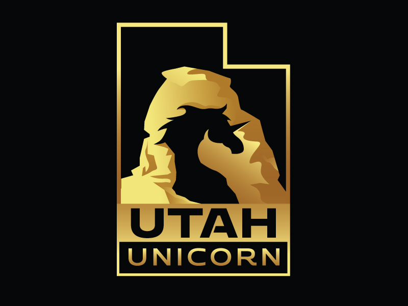 Utah Unicorn logo design by mawanmalvin