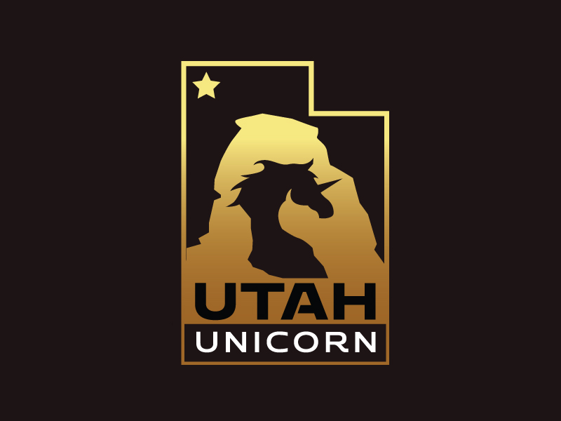 Utah Unicorn logo design by mawanmalvin