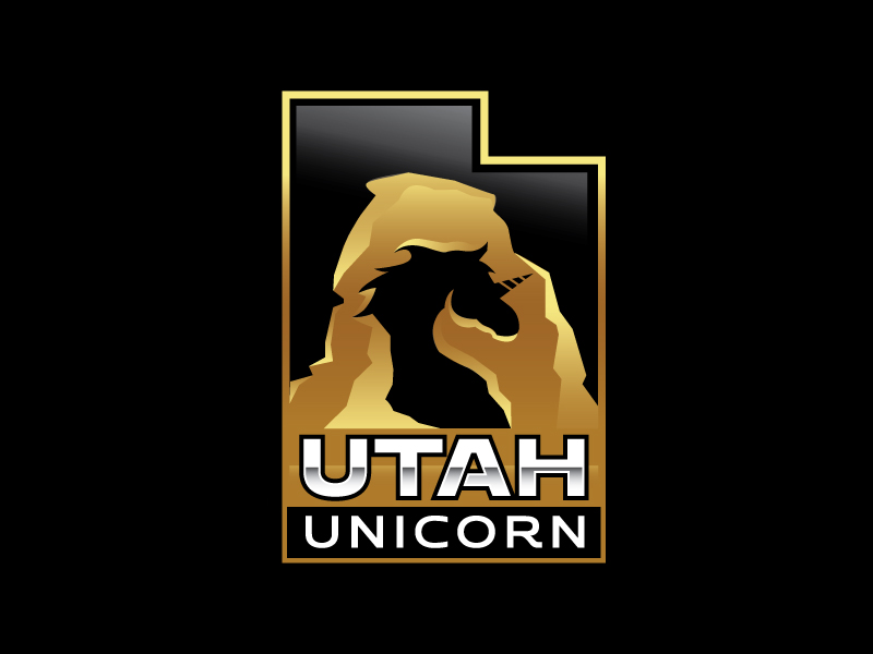 Utah Unicorn logo design by mawanmalvin