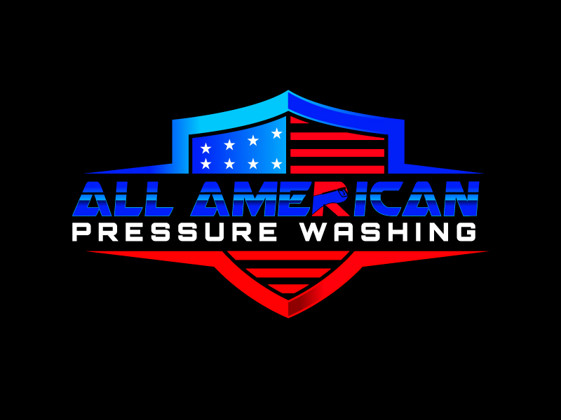 All American Pressure Washing logo design by Bright Ritchil