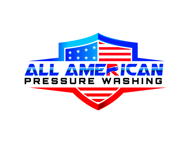 All American Pressure Washing logo design by Bright Ritchil