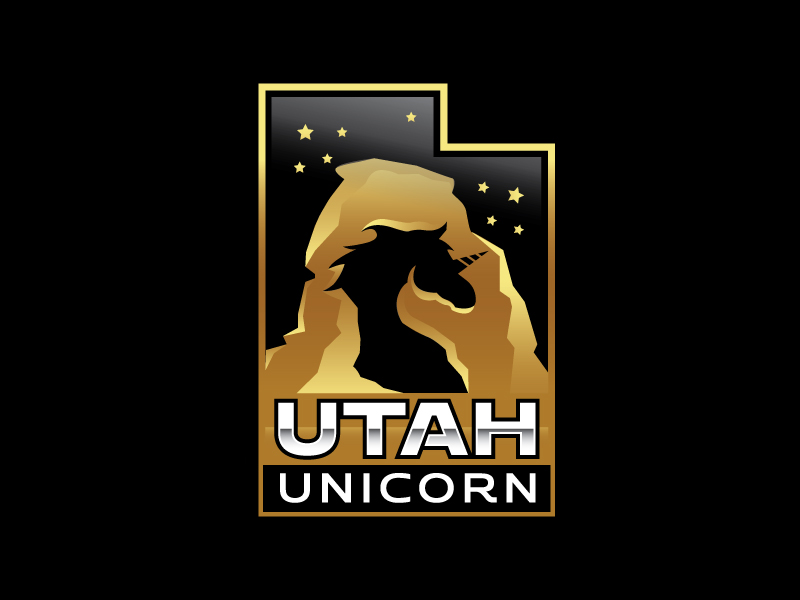 Utah Unicorn logo design by mawanmalvin