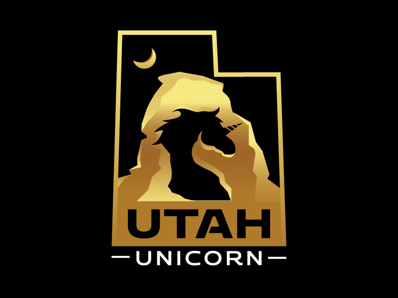 Utah Unicorn logo design by mawanmalvin