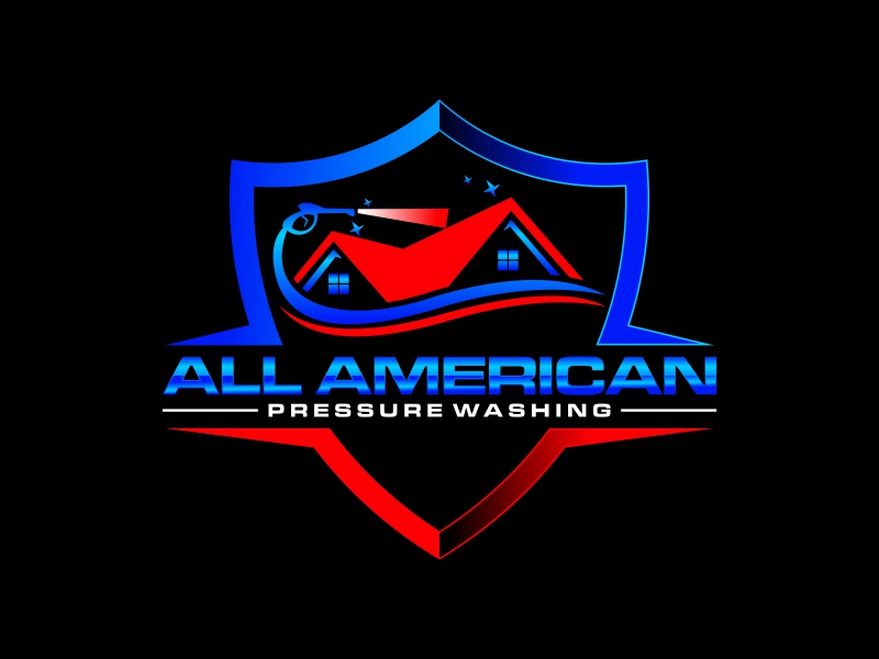 All American Pressure Washing logo design by luckyprasetyo