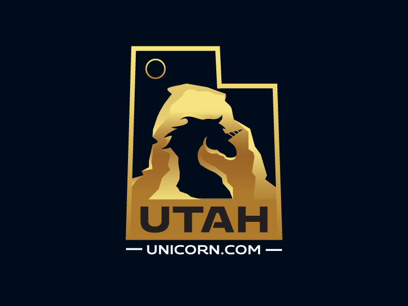 Utah Unicorn logo design by mawanmalvin