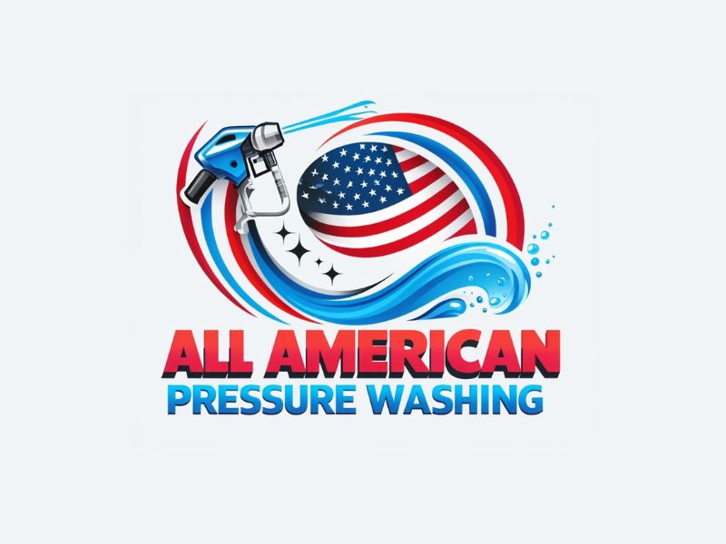 All American Pressure Washing logo design by joni