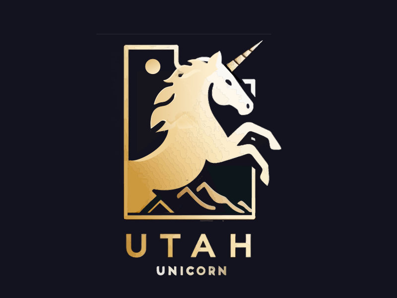 Utah Unicorn logo design by mjmdesigns