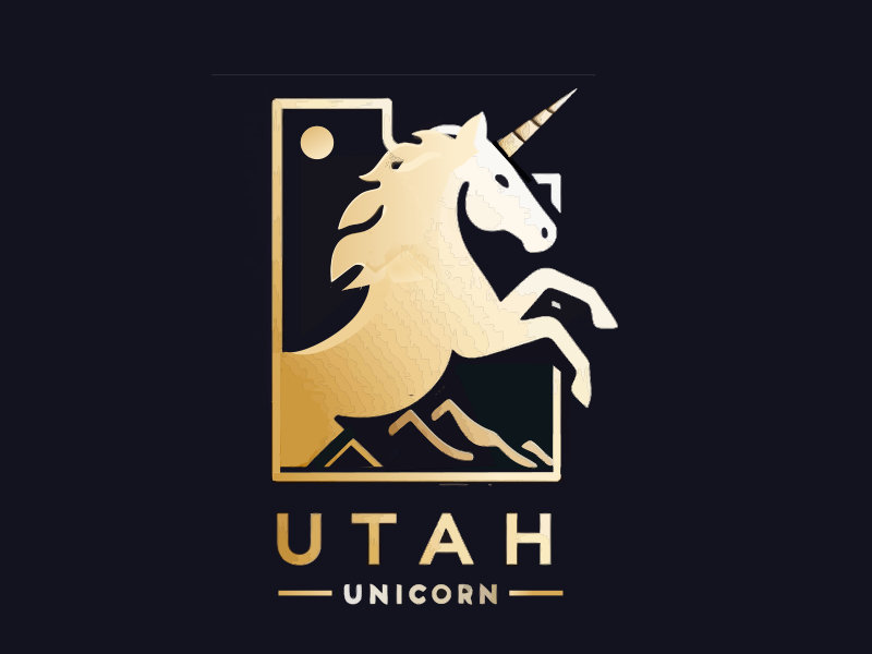 Utah Unicorn logo design by mjmdesigns