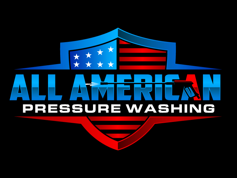 All American Pressure Washing logo design by jaize