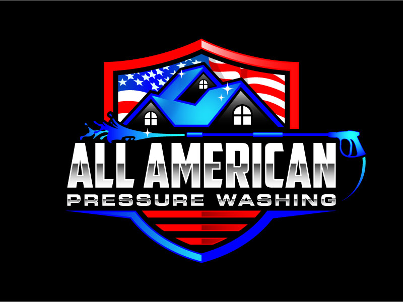 All American Pressure Washing logo design by subrata