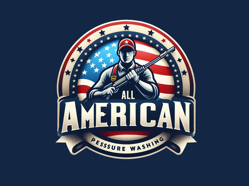 All American Pressure Washing logo design by Bananalicious