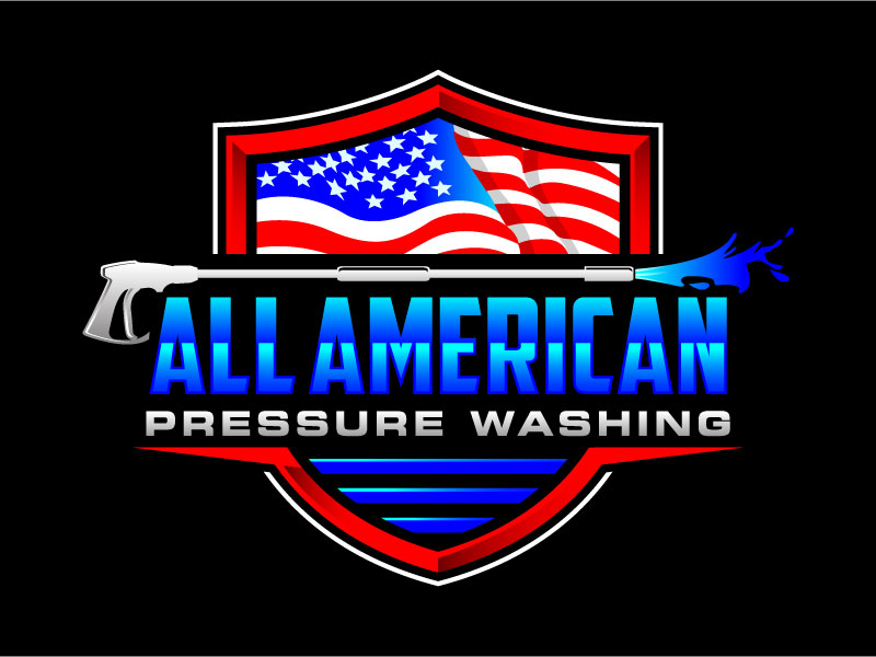 All American Pressure Washing logo design by subrata