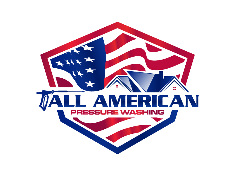 All American Pressure Washing logo design by maya