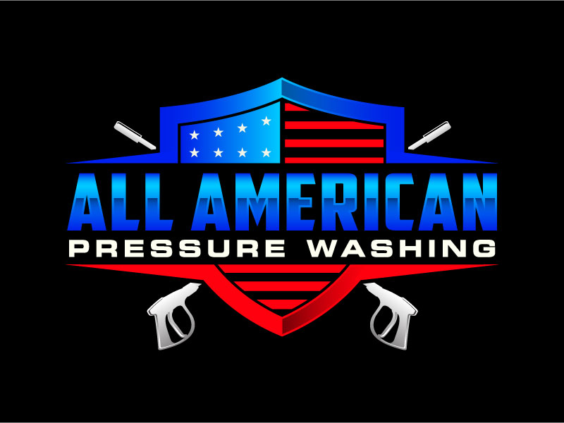 All American Pressure Washing logo design by subrata