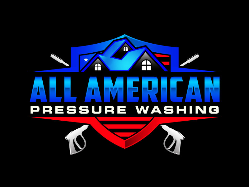 All American Pressure Washing logo design by subrata