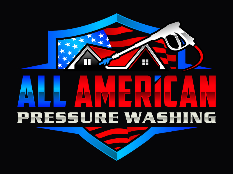 All American Pressure Washing logo design by USDOT