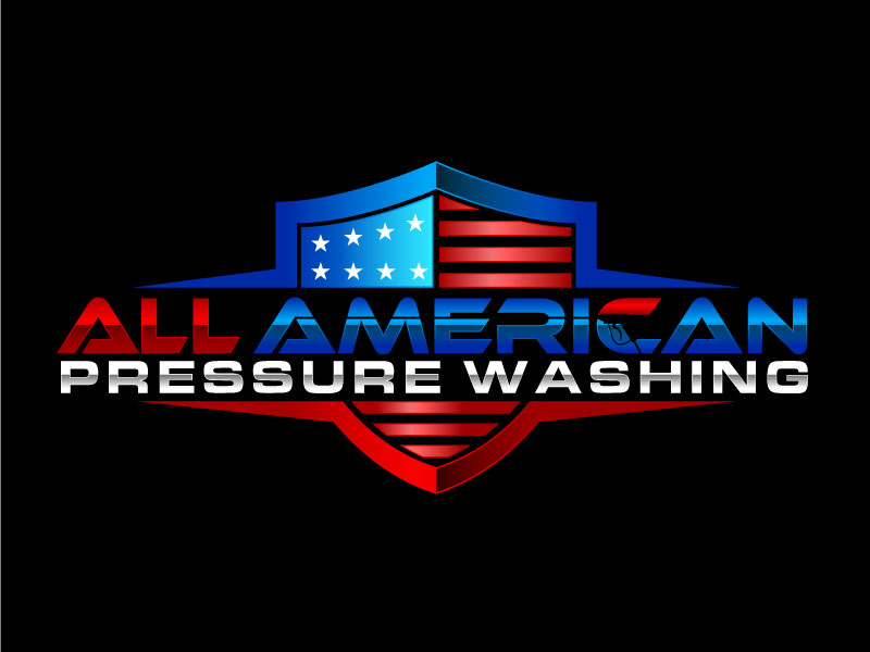 All American Pressure Washing logo design by Assassins