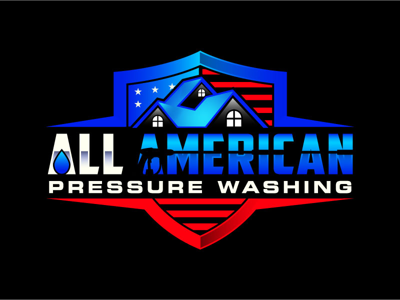 All American Pressure Washing logo design by subrata