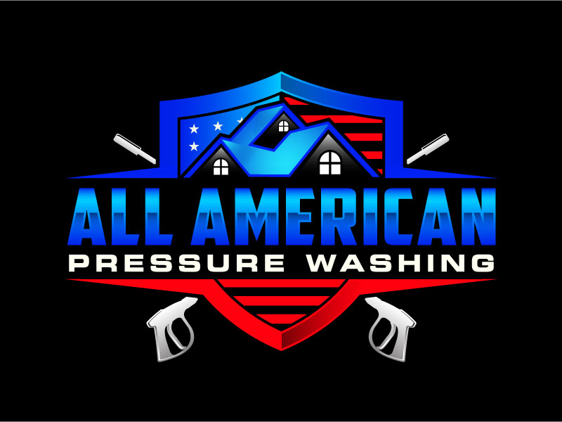 All American Pressure Washing logo design by subrata