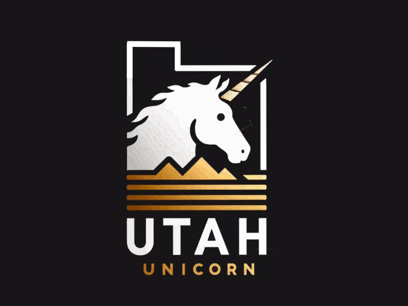 Utah Unicorn logo design by mjmdesigns