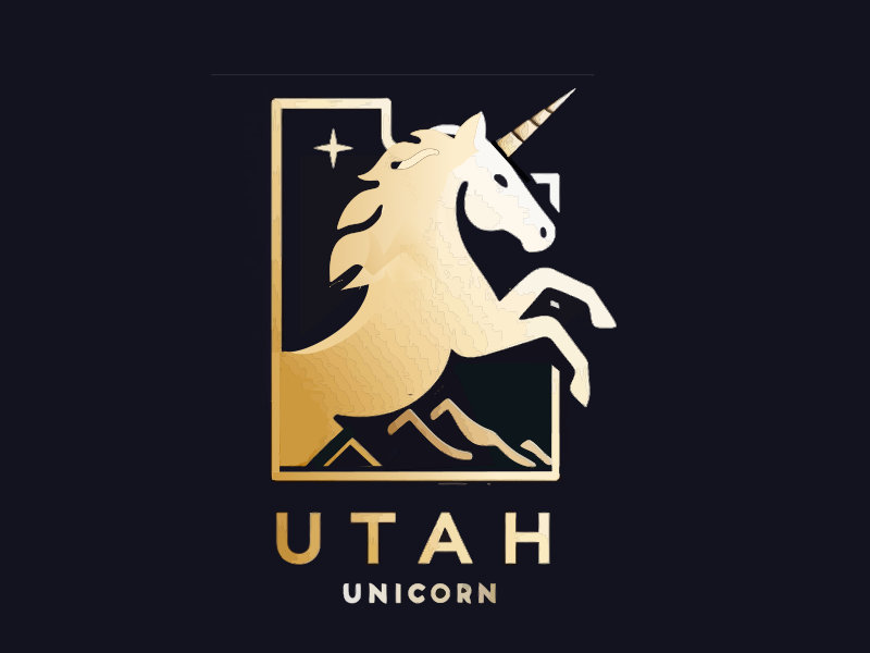 Utah Unicorn logo design by mjmdesigns