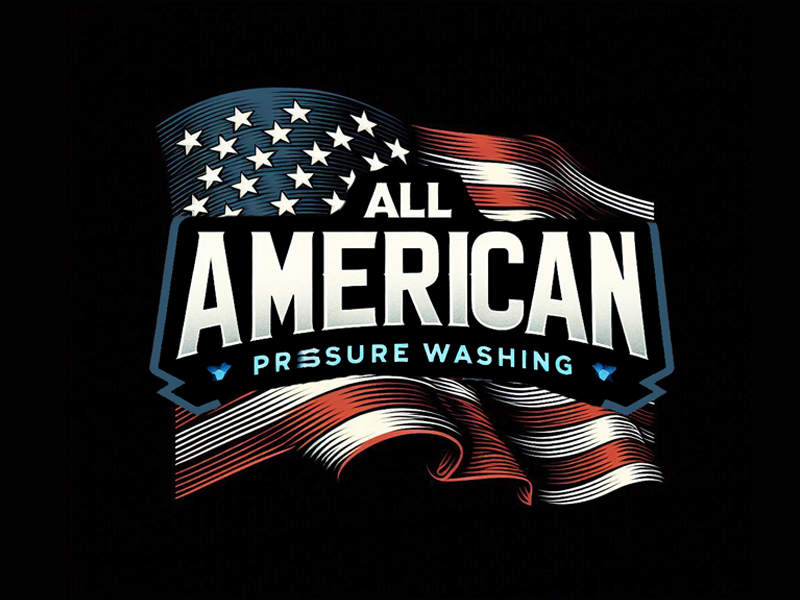 All American Pressure Washing logo design by Bananalicious