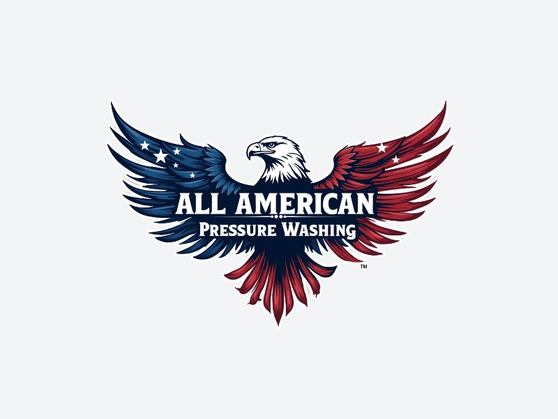 All American Pressure Washing logo design by iffikhan