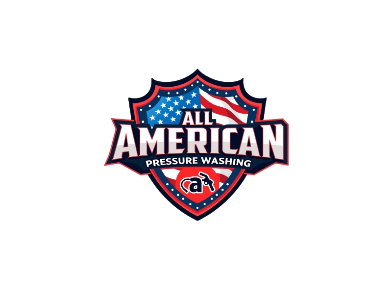 All American Pressure Washing logo design by iffikhan