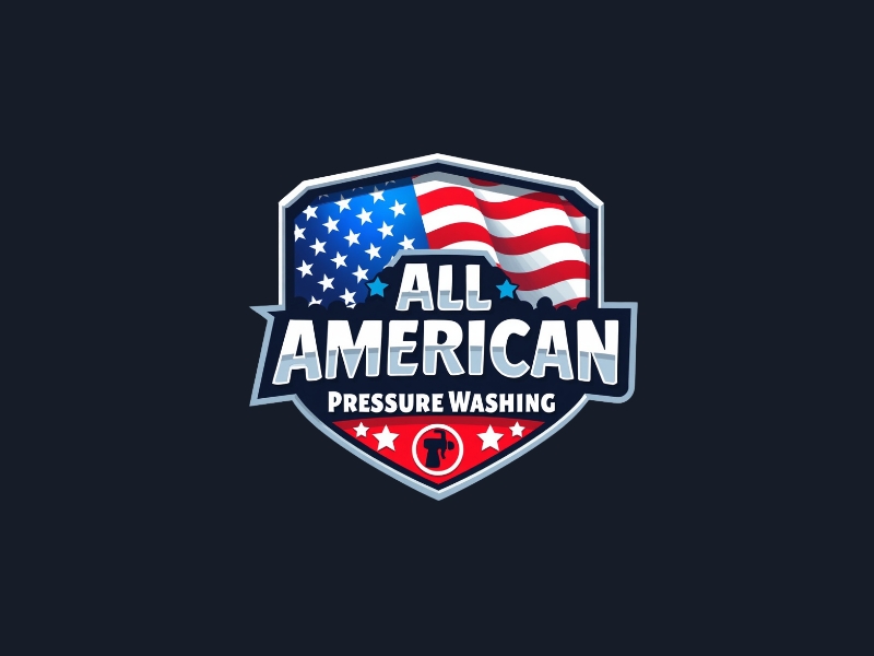 All American Pressure Washing logo design by iffikhan