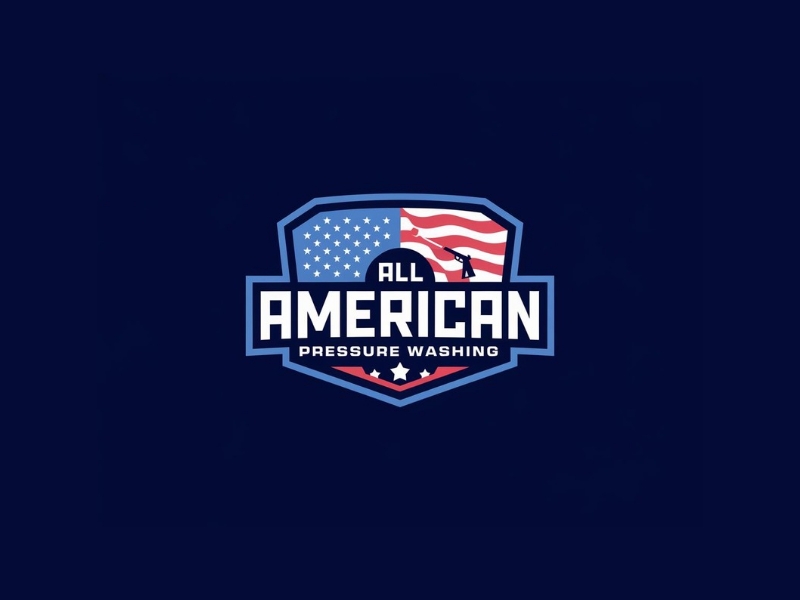 All American Pressure Washing logo design by iffikhan