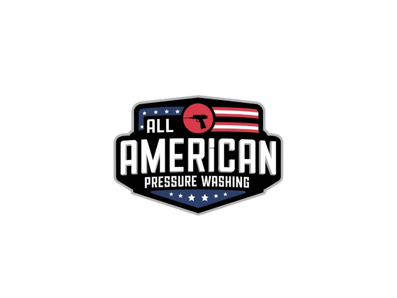 All American Pressure Washing logo design by iffikhan